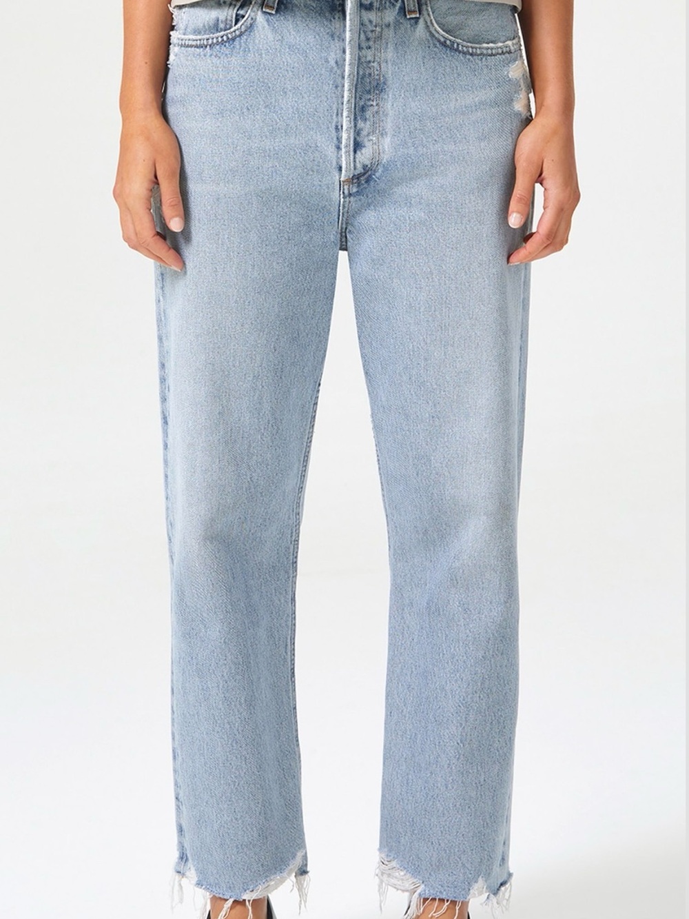 Agolde 90s Crop Mid Rise Straight Jeans